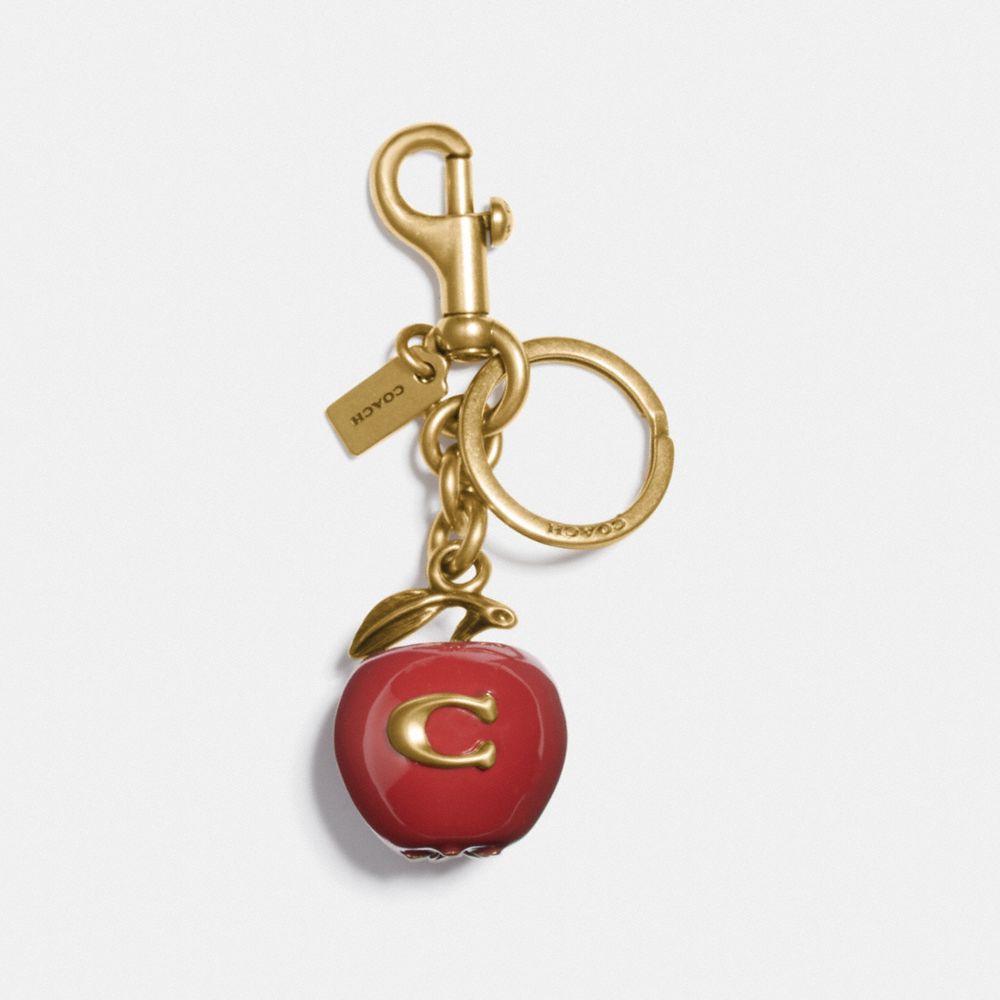 COACH APPLE BAG CHARM - B4/RED APPLE - 3704