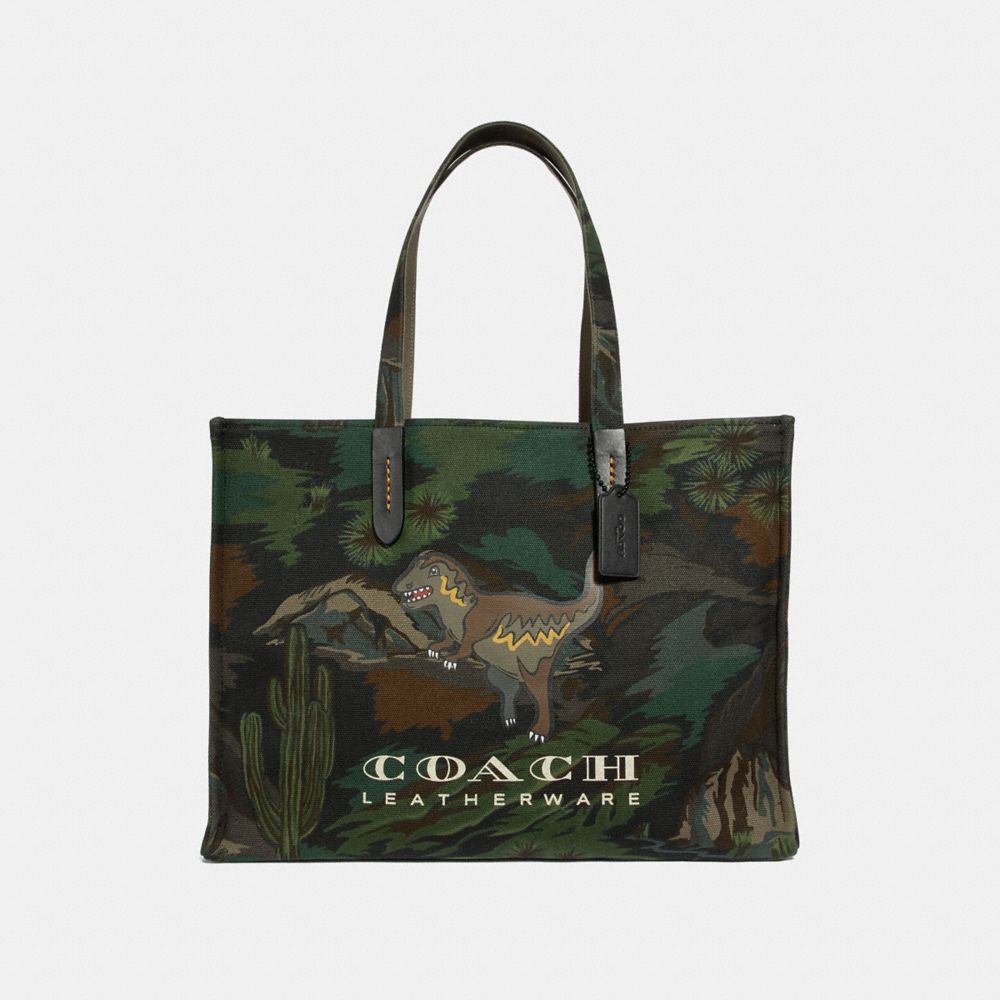 TOTE 42 WITH LANDSCAPE PRINT - MW/BLACK - COACH 37329