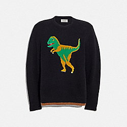 COACH 37484 Rexy Intarsia Sweater BLACK