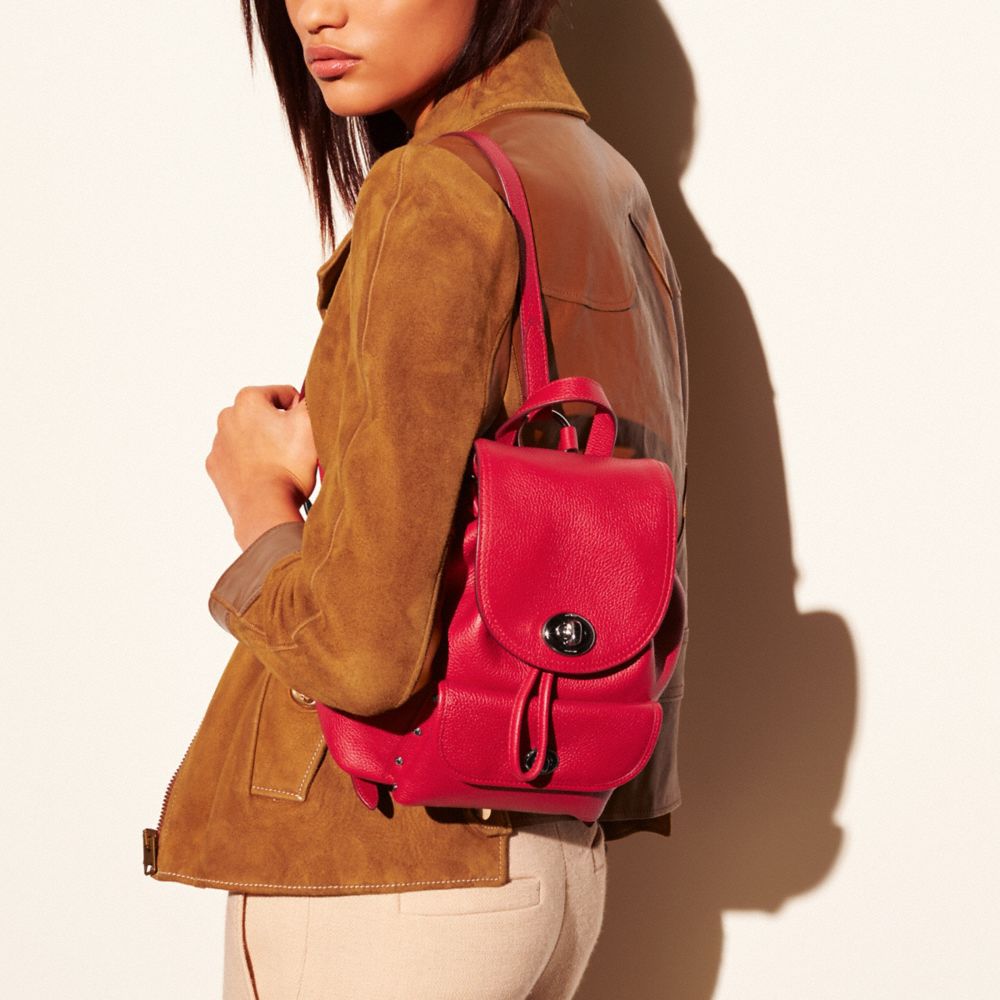 coach mini turnlock backpack