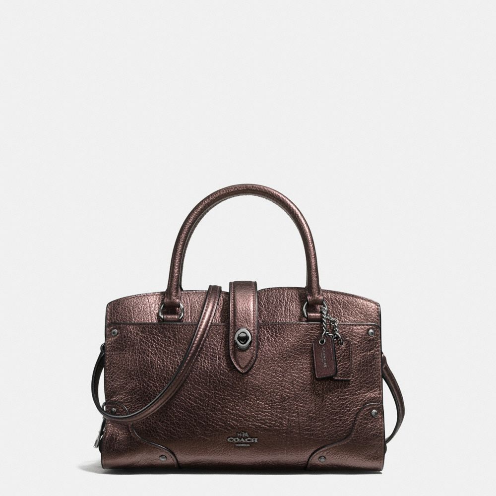 COACH 37779 Mercer Satchel 24 DK/BRONZE