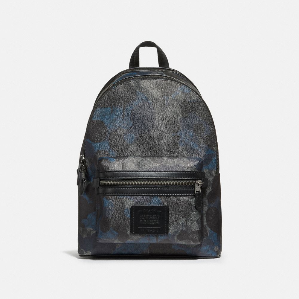 ACADEMY BACKPACK IN SIGNATURE WILD BEAST PRINT - CHARCOAL/BLACK ANTIQUE NICKEL - COACH 37841