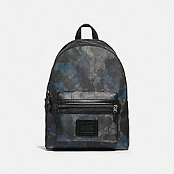COACH 37841 Academy Backpack In Signature Wild Beast Print CHARCOAL/BLACK ANTIQUE NICKEL