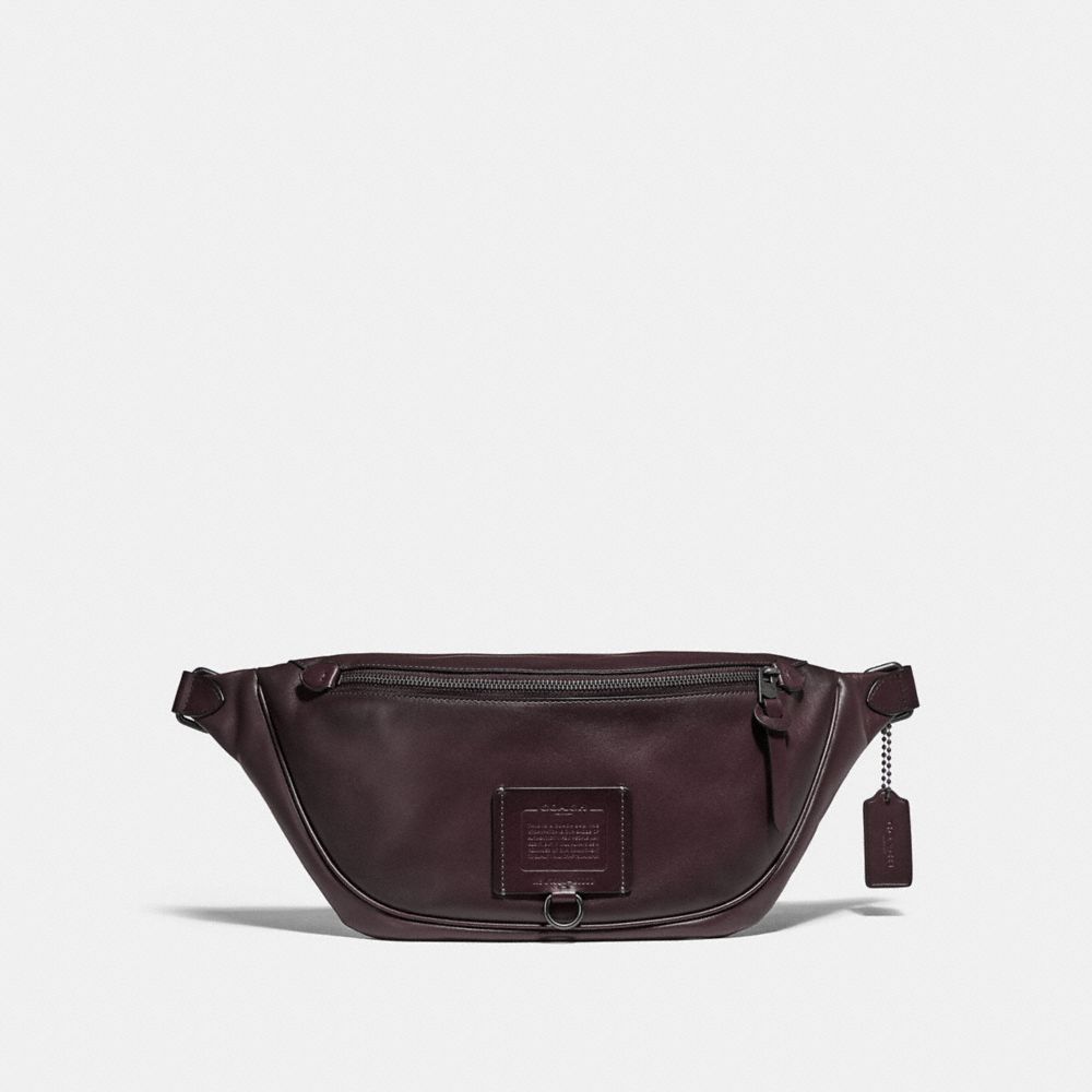 COACH RIVINGTON BELT BAG - OXBLOOD/BLACK COPPER - 37951