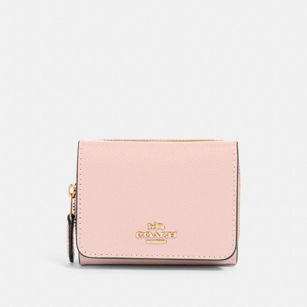 COACH SMALL TRIFOLD WALLET - IM/BLOSSOM - 37968