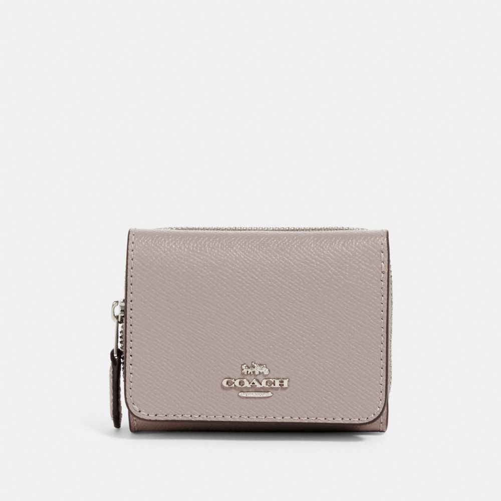 COACH 37968 - SMALL TRIFOLD WALLET - SV/GREY BIRCH | COACH NEW-ARRIVALS