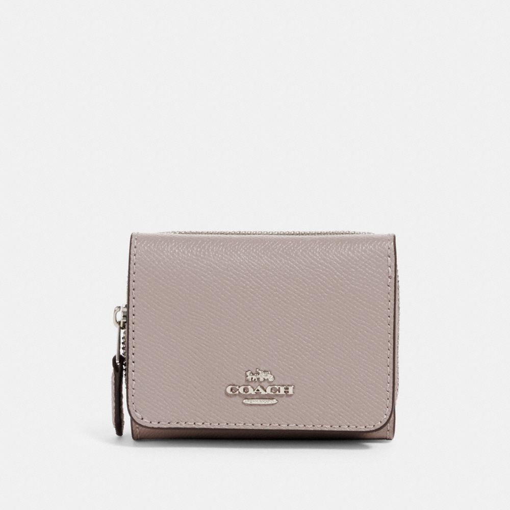 COACH 37968 SMALL TRIFOLD WALLET SV/GREY-BIRCH