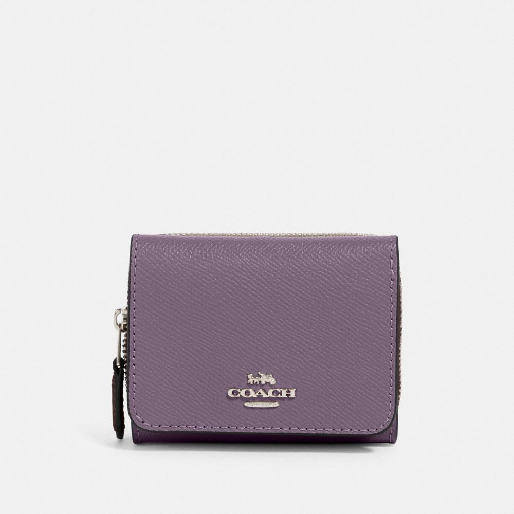 COACH 37968 SMALL TRIFOLD WALLET SV/DUSTY LAVENDER