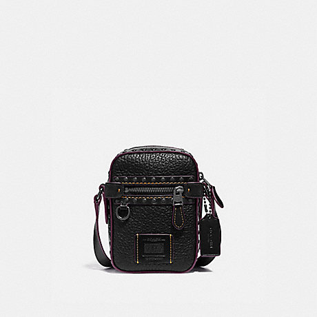 COACH 37970 DYLAN 10 WITH RIVETS BLACK/BLACK COPPER FINISH