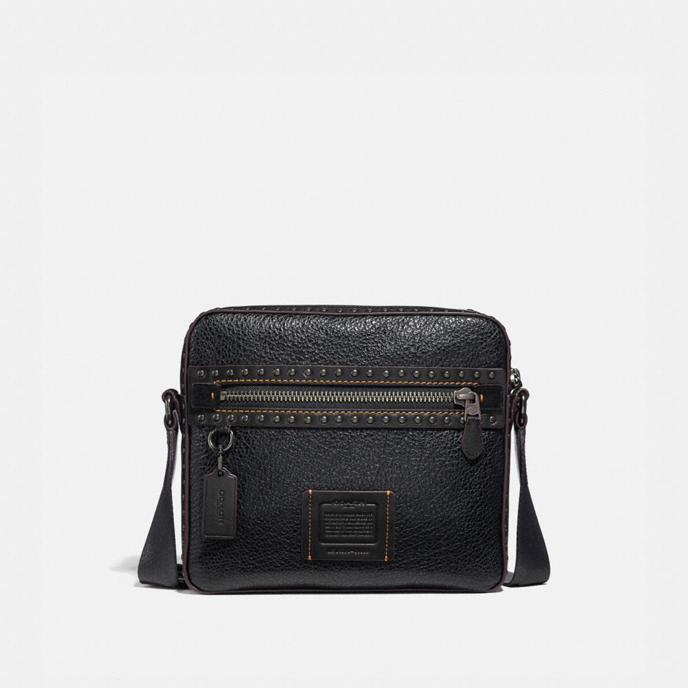 COACH 37982 Dylan 27 With Rivets BLACK/BLACK COPPER FINISH