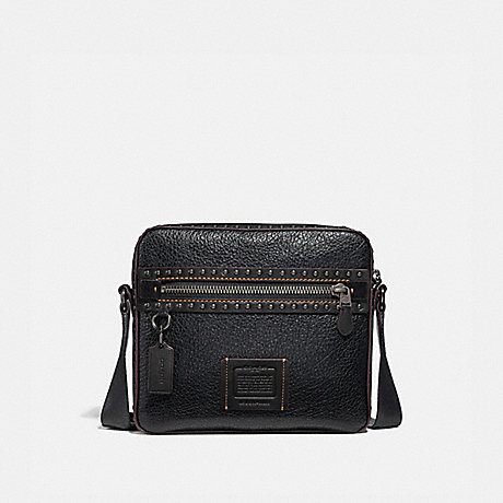 COACH DYLAN 27 WITH RIVETS - BLACK/BLACK COPPER FINISH - 37982