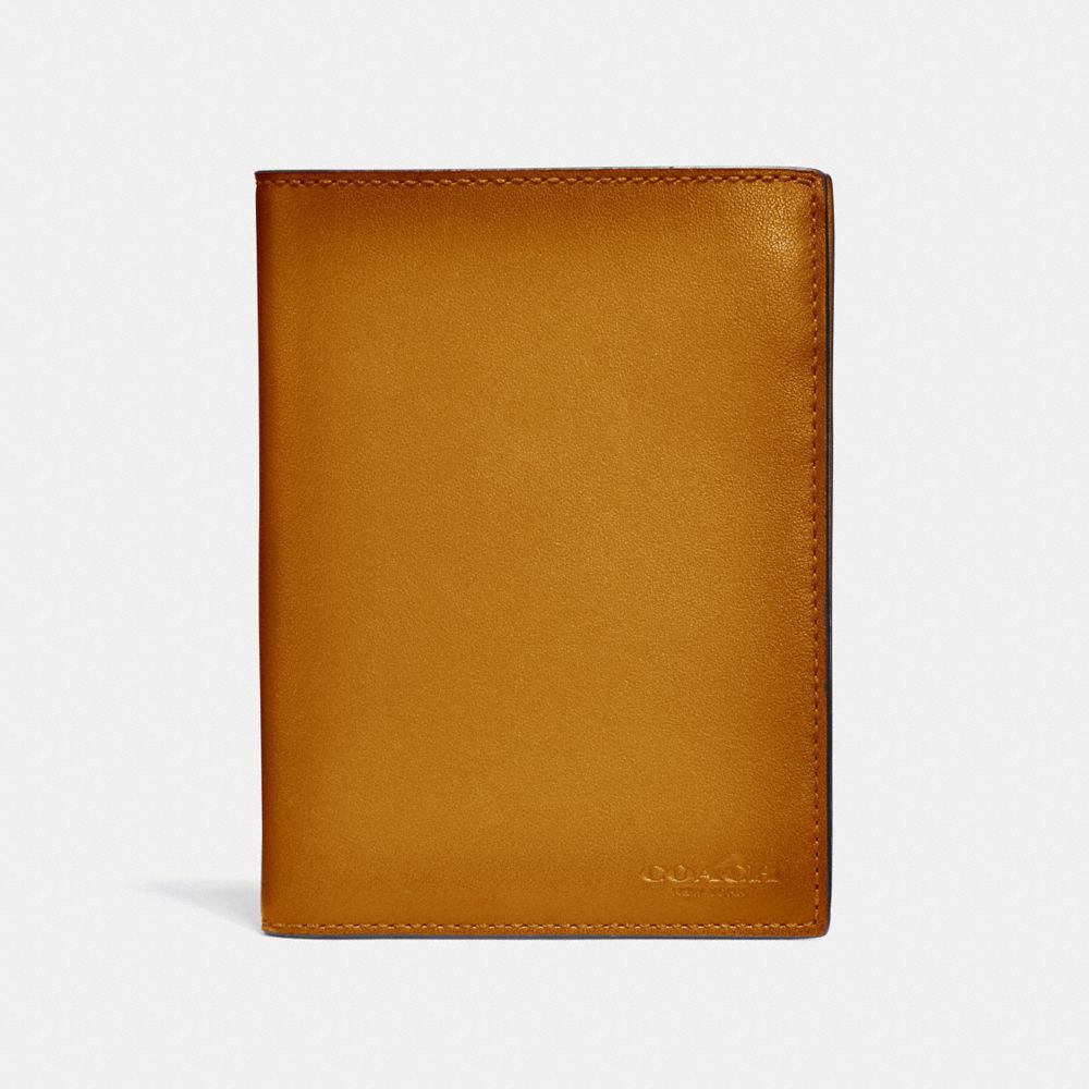 COACH 38080 PASSPORT CASE AMBER