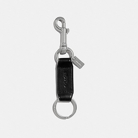 COACH Trigger Snap Key Fob - BLACK - 38166