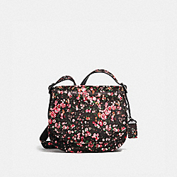 COACH 38206 - SADDLE 23 MOUNTAIN BUDS BLACK/PINK/DARK GUNMETAL