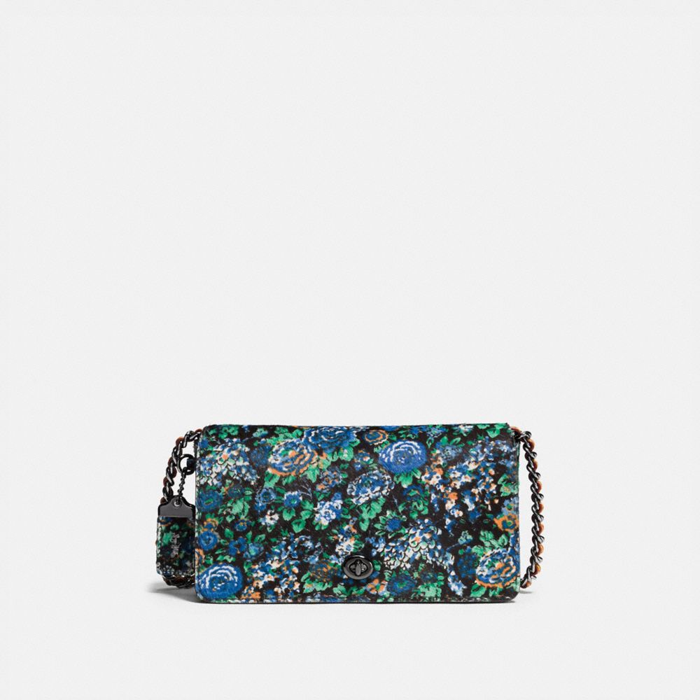 DINKY - WILD MEADOW BLACK/BLUE/DARK GUNMETAL - COACH 38209