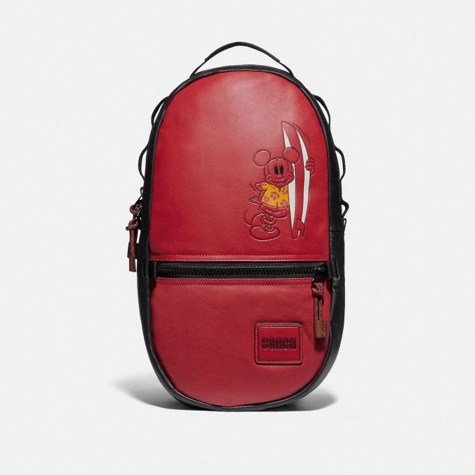 公式 Coach コーチ Disney X Coach ペイサー バックパック ウィズ サーフ ミッキーマウス リュック バックパック
