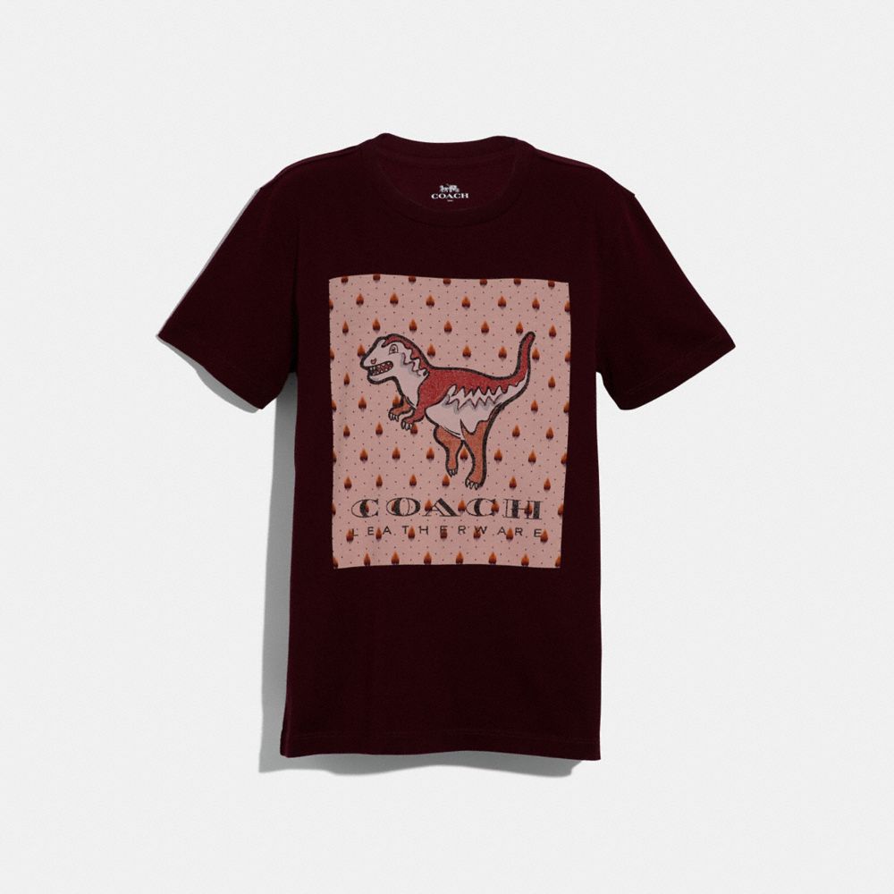 COACH 38431 REXY T-SHIRT BURGUNDY