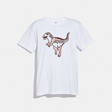 COACH 38432 EMBROIDERED REXY T-SHIRT OPTIC-WHITE