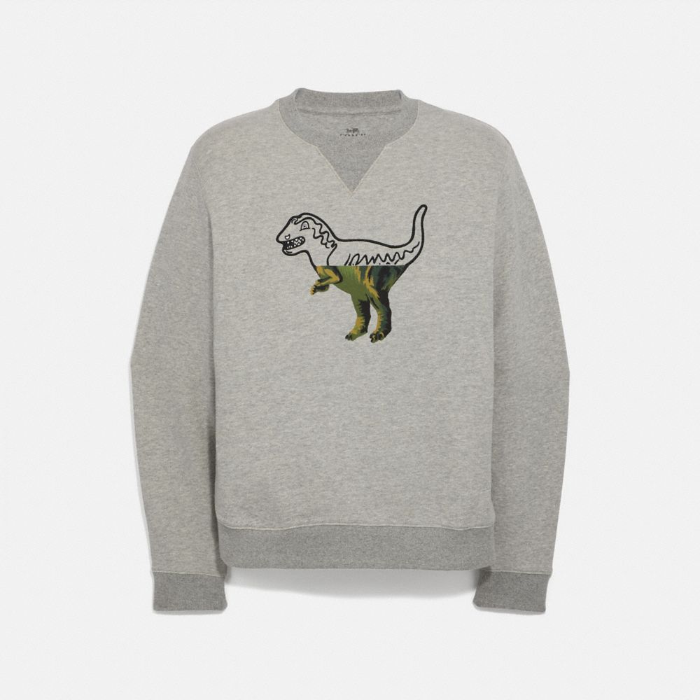 COACH 3849 - REXY SWEATSHIRT HEATHER GREY