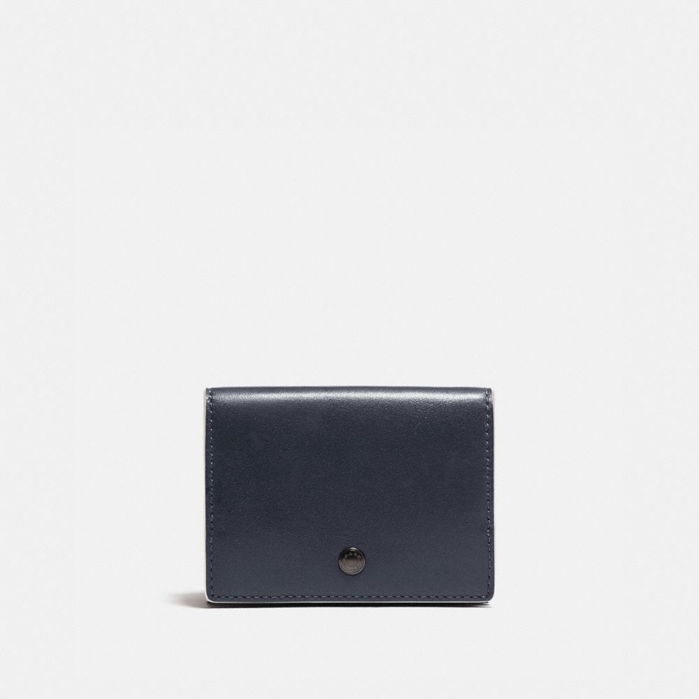 COACH 3851 - Origami Coin Wallet MIDNIGHT/BONE