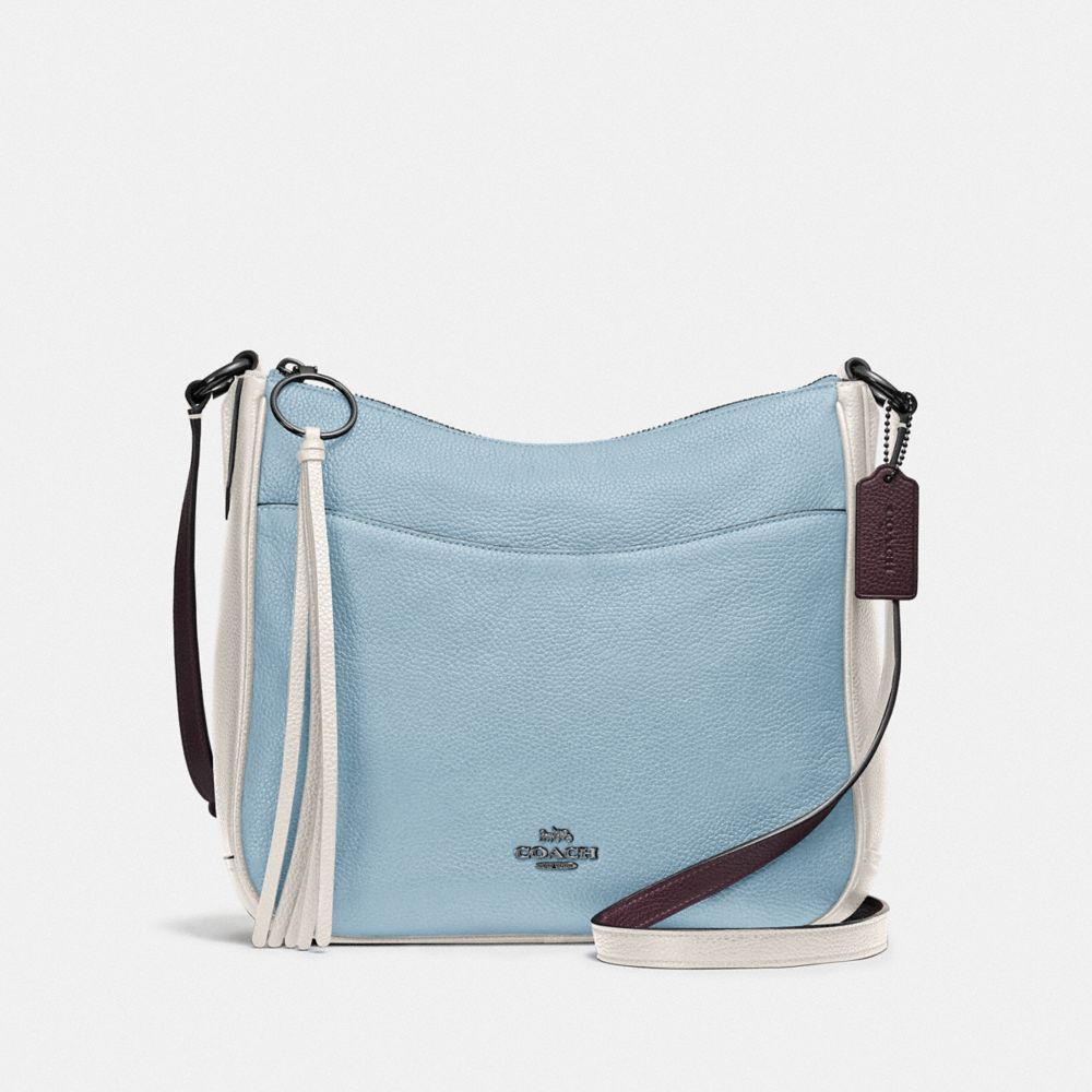 CHAISE CROSSBODY IN COLORBLOCK - V5/WATERFALL MULTI - COACH 38696