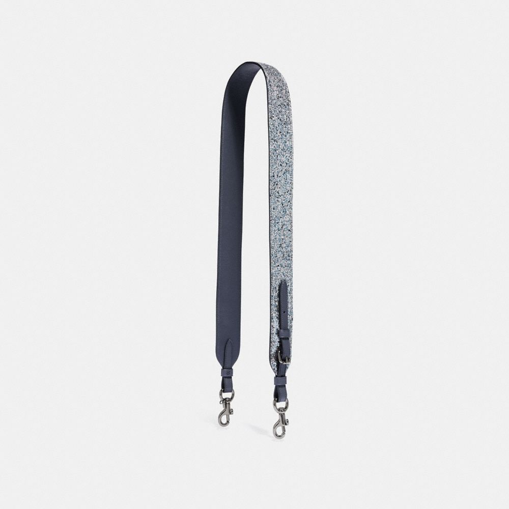 NOVELTY STRAP - METALLIC GRAPHITE/GUNMETAL - COACH 38856