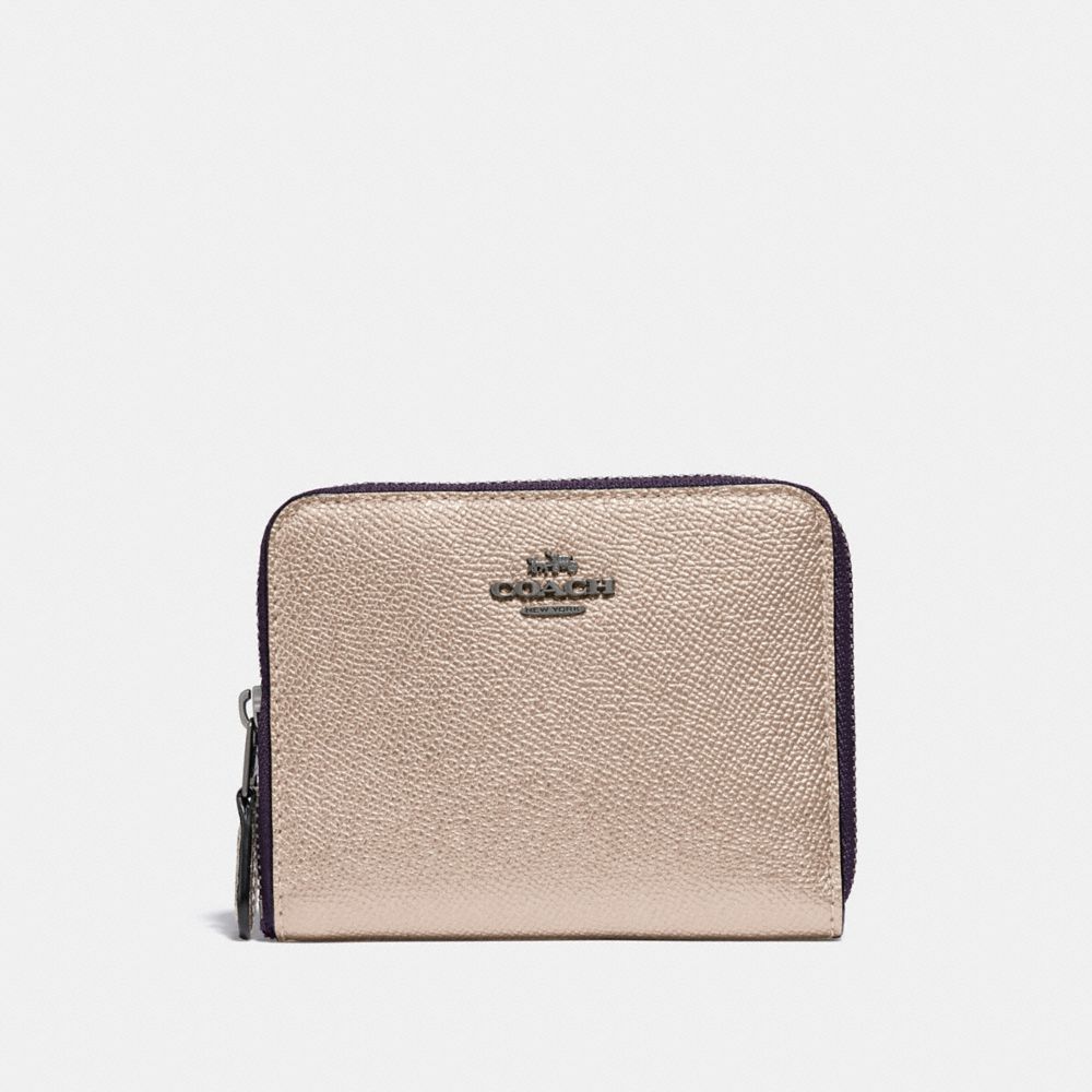 SMALL ZIP AROUND WALLET - GM/PLATINUM - COACH 38872