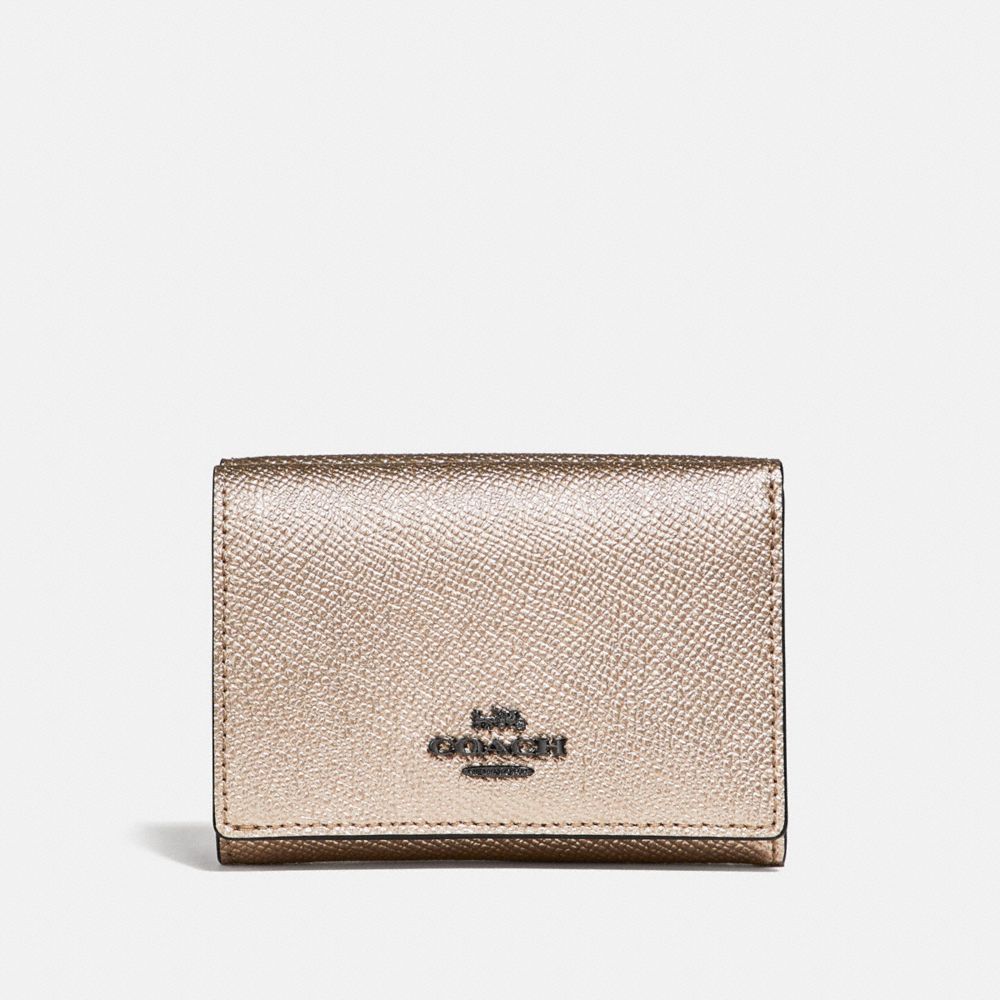 COACH 38983 SMALL FLAP WALLET GM/PLATINUM