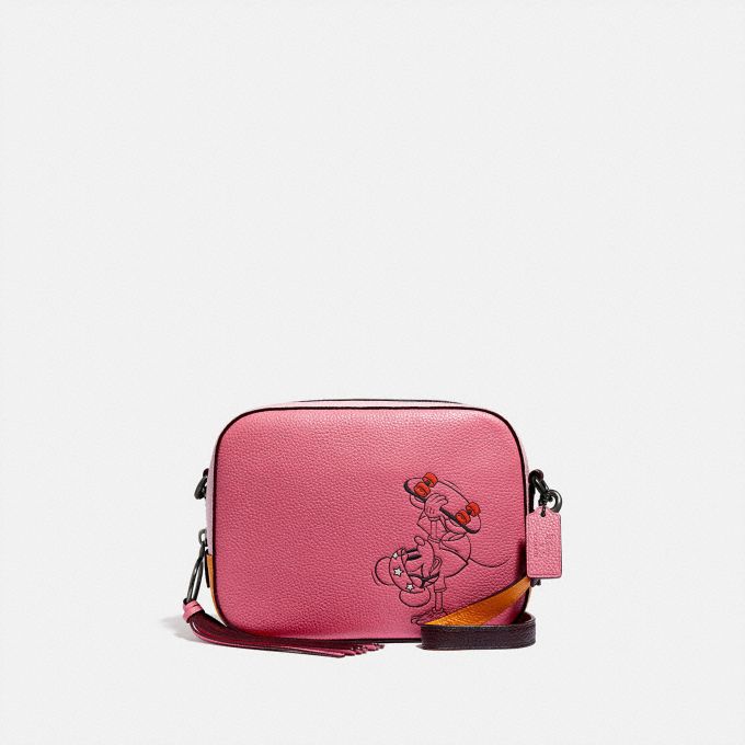 公式 Coach コーチ Disney X Coach カメラ バッグ ウィズ スケートボード ミッキーマウス 全てのレディースバッグ