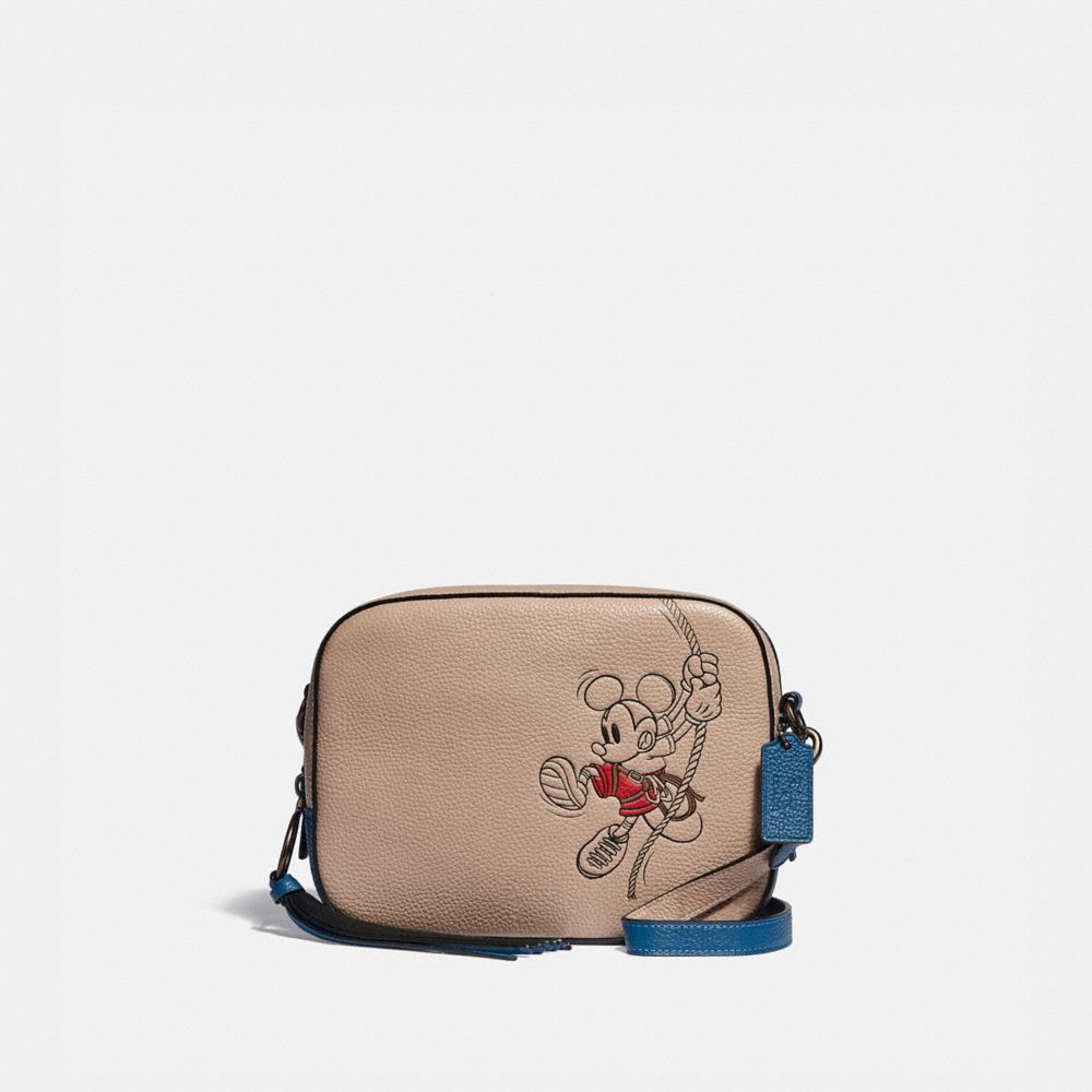 公式 Coach コーチ Disney X Coach カメラ バッグ ウィズ ロープ クライム ミッキーマウス 全てのレディースバッグ