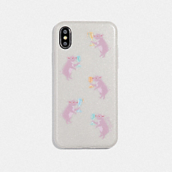 COACH 39344 Iphone X/xs Case With Party Pig Print CHALK