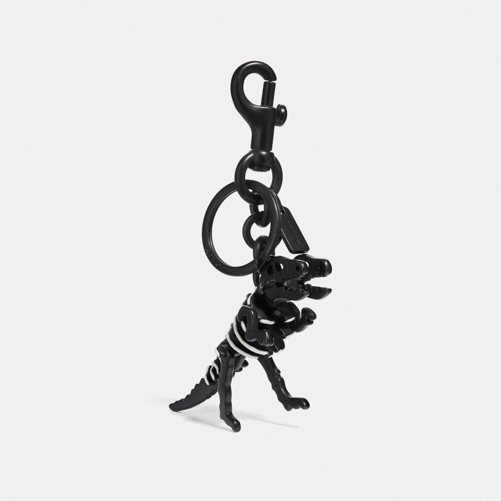 COACH REXY BAG CHARM - MW/BLACK - 39403