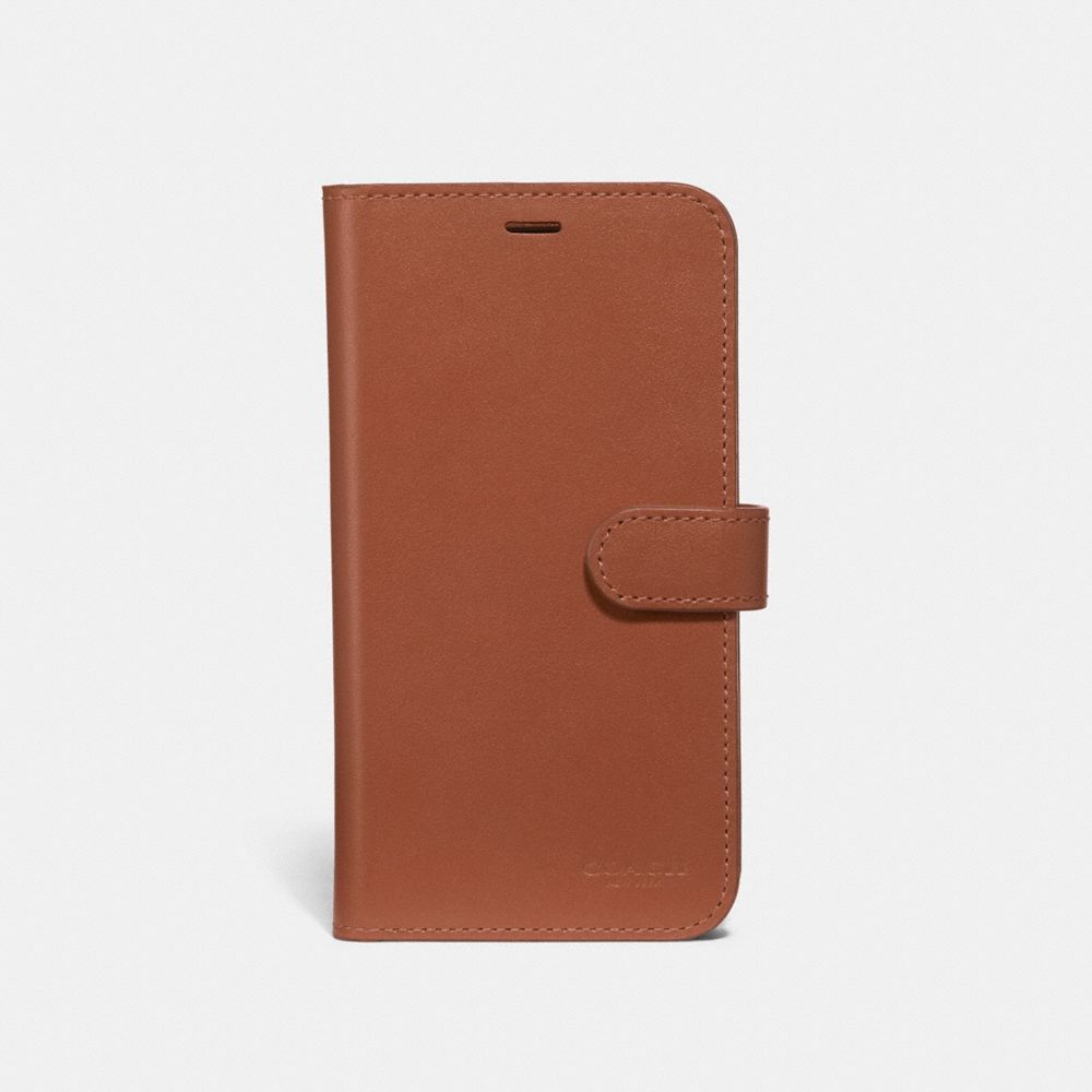 COACH 39595 - Iphone X/Xs Folio SADDLE