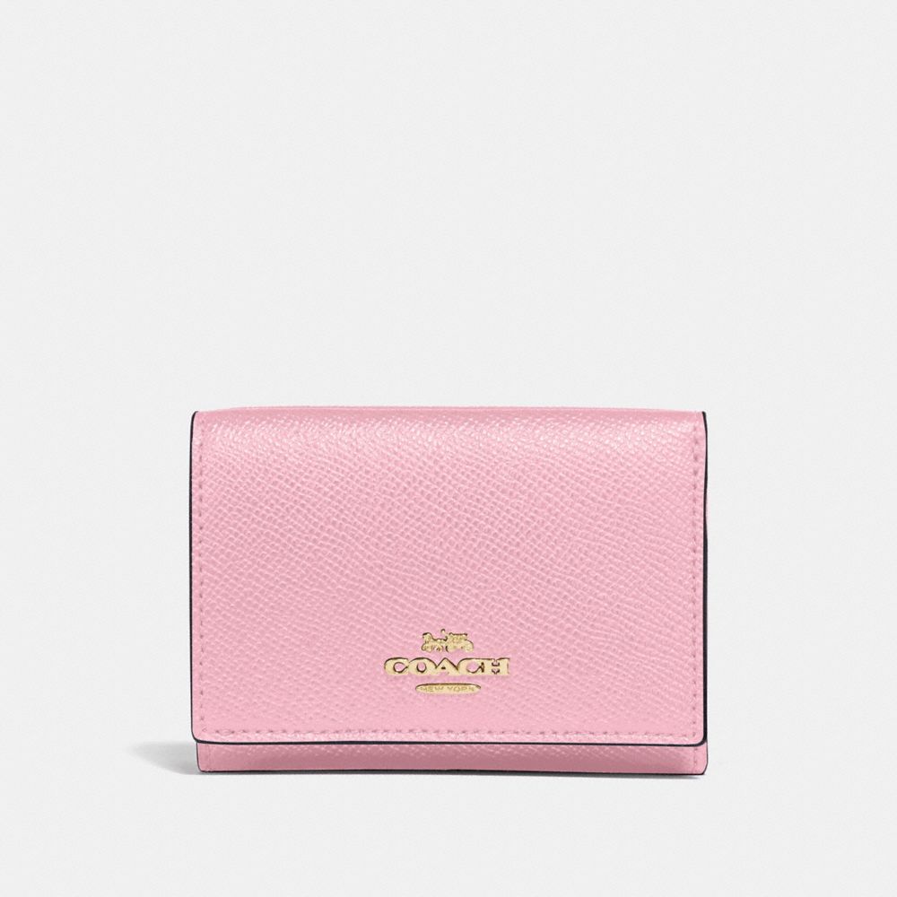 COACH SMALL FLAP WALLET - GD/BLOSSOM - 39737