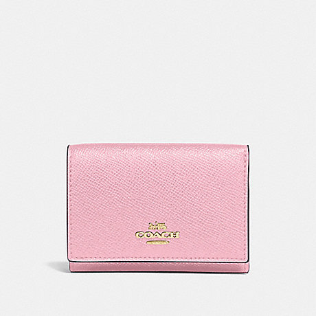 COACH 39737 SMALL FLAP WALLET GD/BLOSSOM
