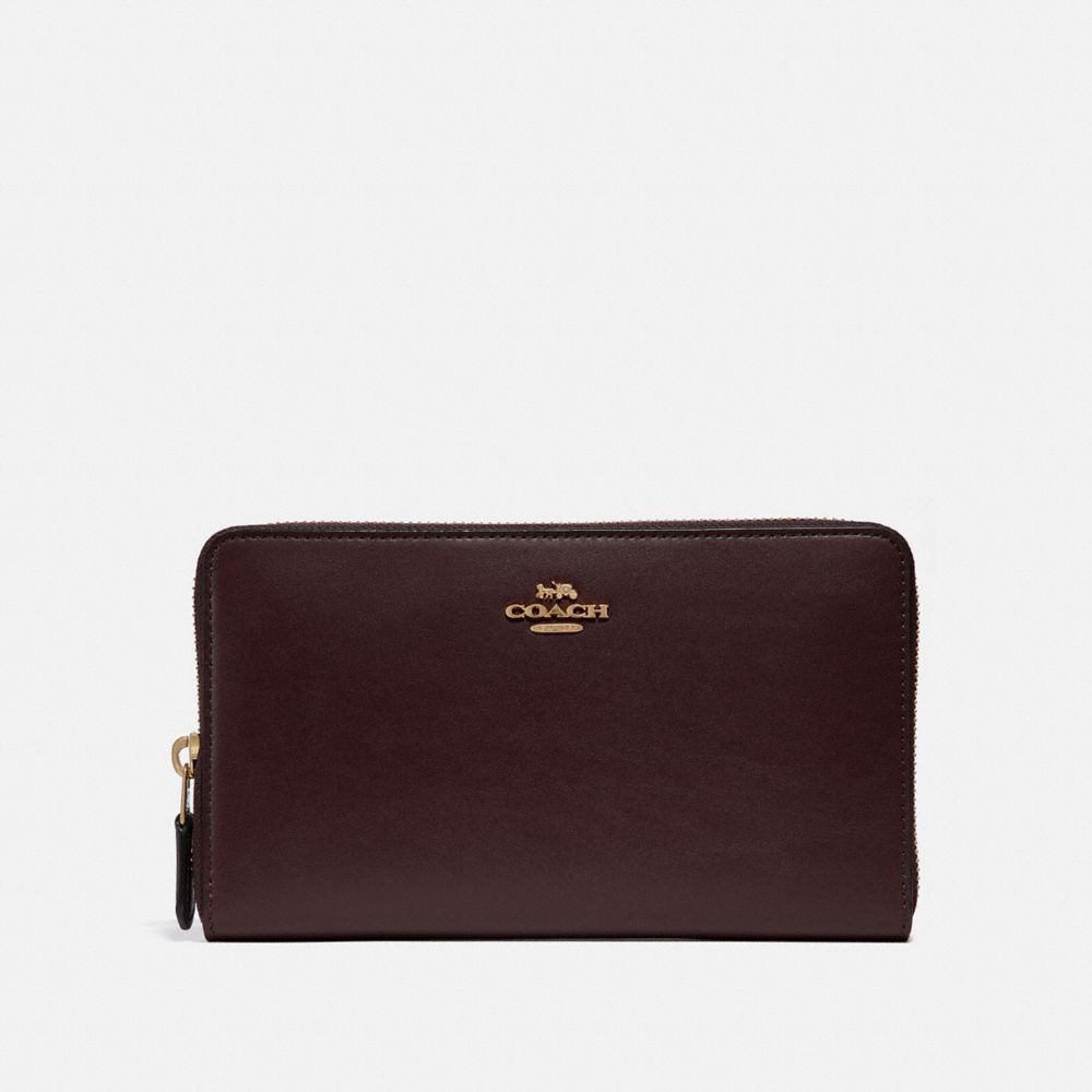 COACH CONTINENTAL WALLET - ONE COLOR - 39738