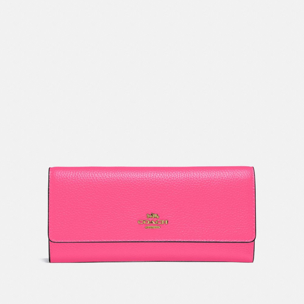 COACH 39745 SOFT TRIFOLD WALLET B4/CONFETTI PINK