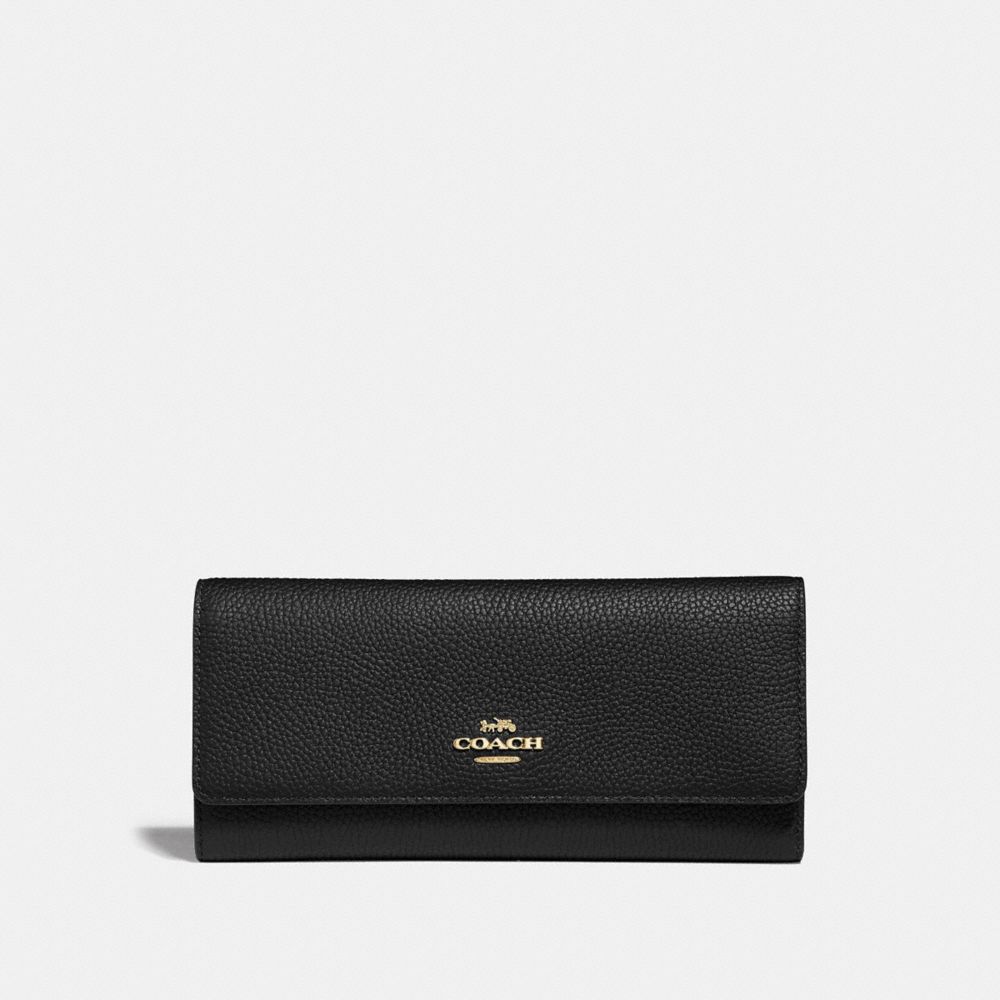 SOFT TRIFOLD WALLET - 39745 - GD/BLACK