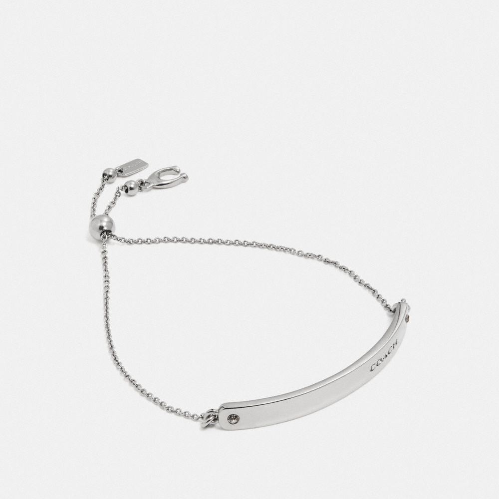 BAR SLIDER BRACELET - SILVER - COACH 39773