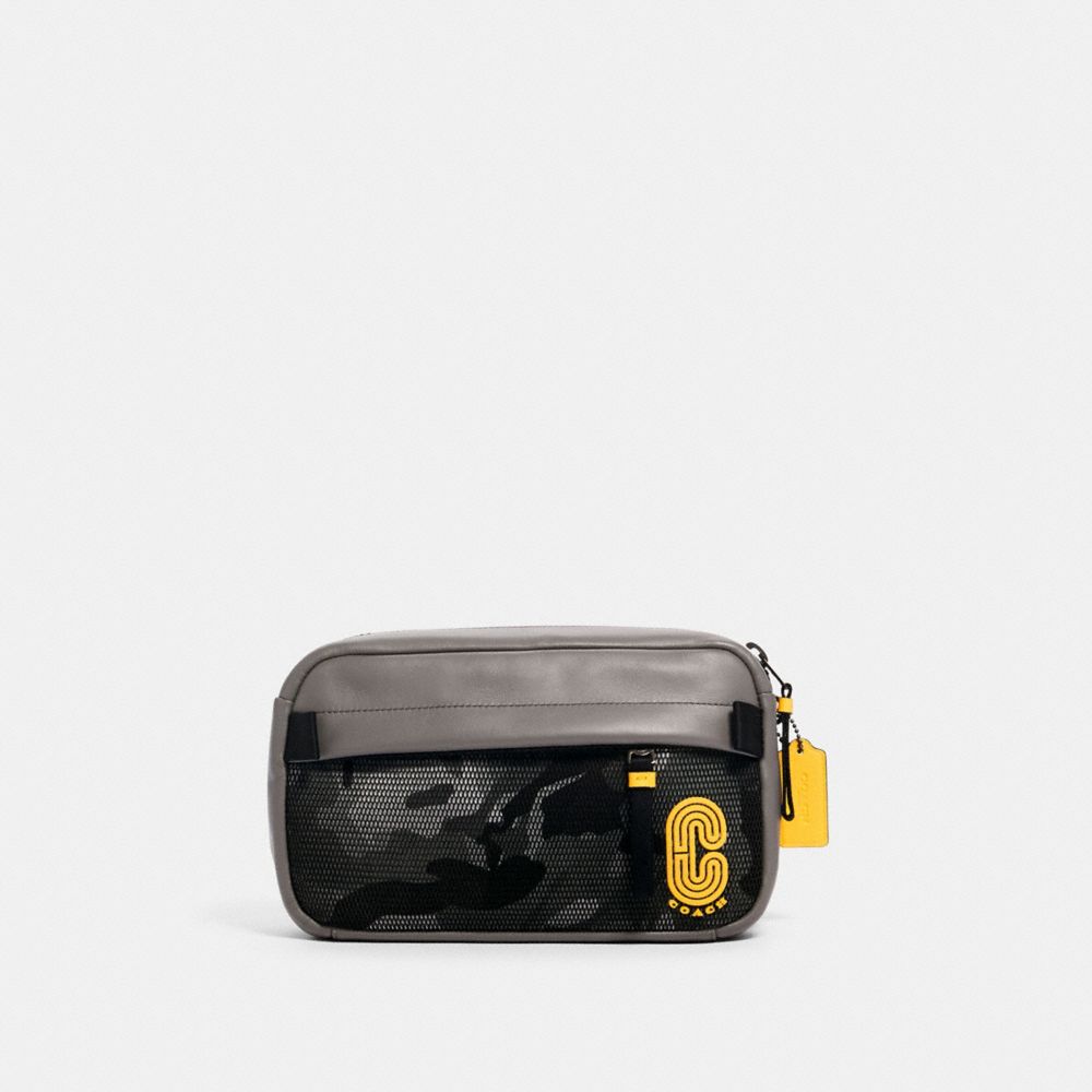 EDGE BELT BAG WITH CAMO PRINT - QB/BLACK MULTI - COACH 3991