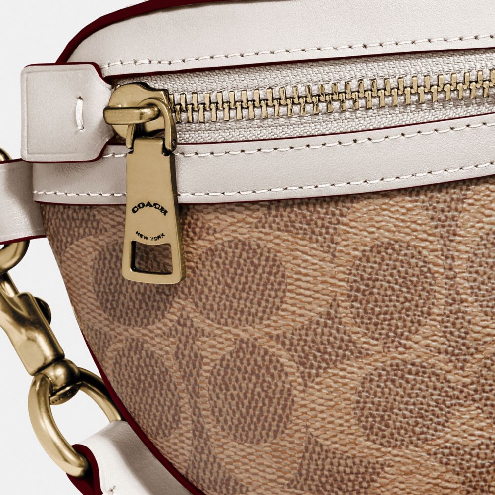 【公式】COACH コーチ ベルト バッグ シグネチャー キャンバス 全てのレディースバッグ
