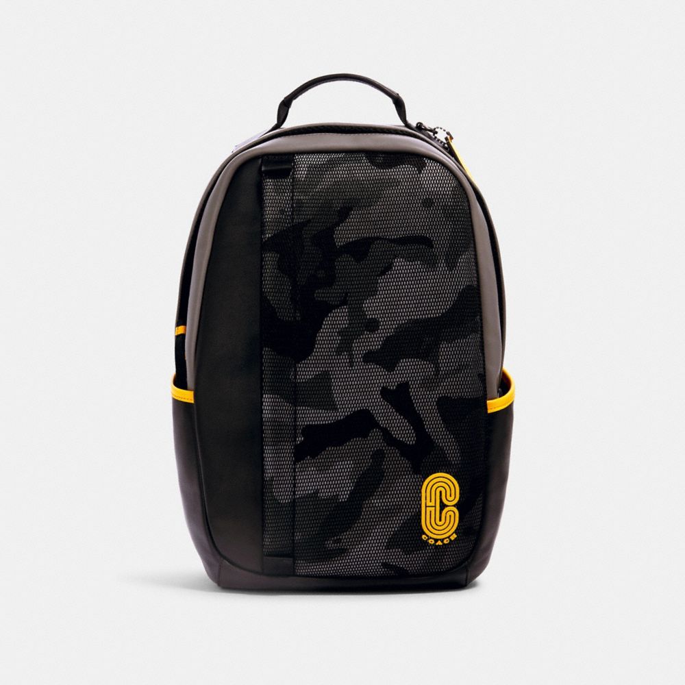 EDGE BACKPACK WITH CAMO PRINT - QB/BLACK MULTI - COACH 4001