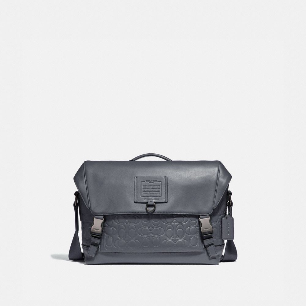 RIVINGTON BIKE BAG IN SIGNATURE LEATHER - JI/MIDNIGHT NAVY - COACH 40080