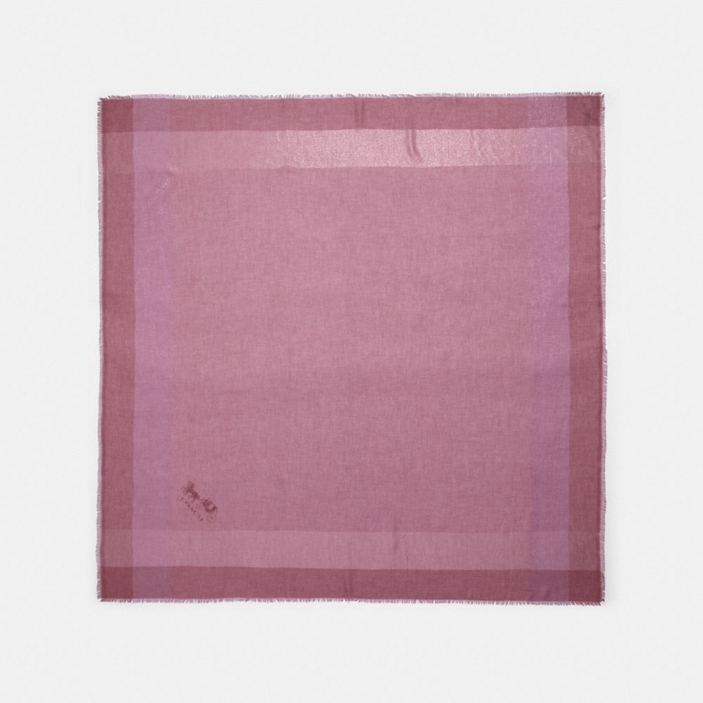 Metallic Windowpane Challis - 40082 - ROSE