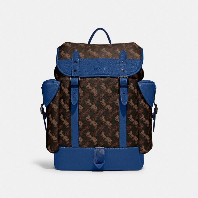 COACH Official Site Official page | HITCH BACKPACK WITH HORSE AND CARRIAGE  PRINT