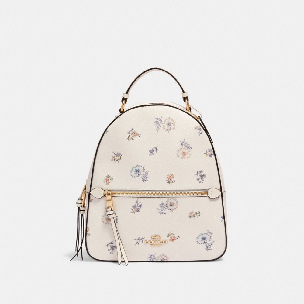 JORDYN BACKPACK WITH DANDELION FLORAL PRINT - IM/CHALK/ BLUE MULTI - COACH 4106