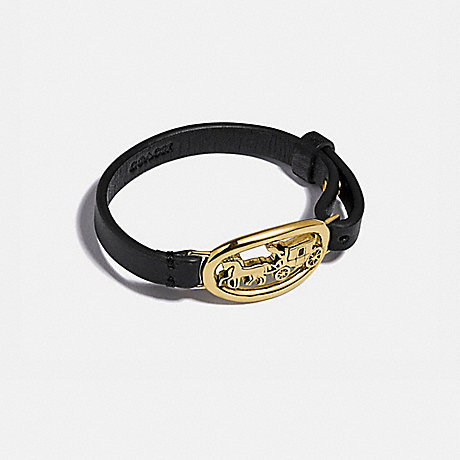 COACH HORSE AND CARRIAGE OVAL BRACELET - B4/BLACK - 4108