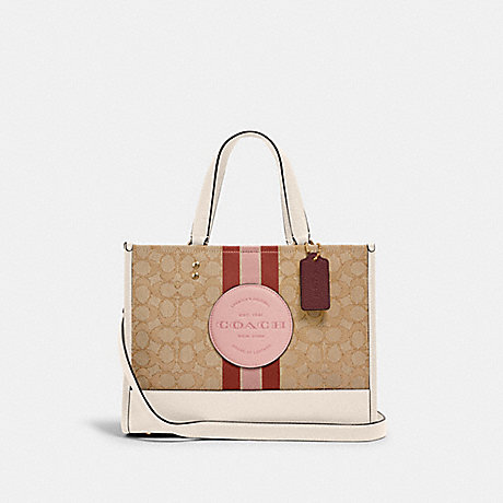COACH 4113 - DEMPSEY CARRYALL IN SIGNATURE JACQUARD WITH STRIPE 