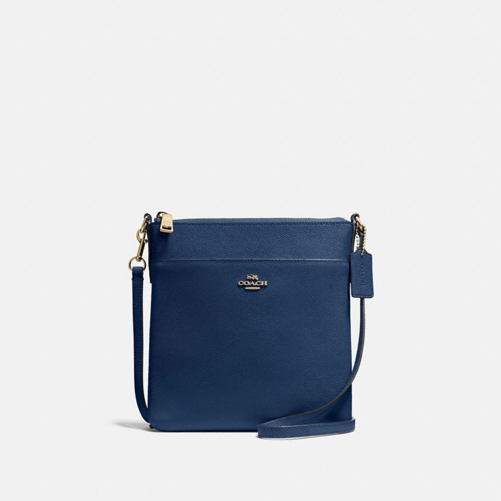 Kitt Messenger Crossbody - 41320 - BRASS/DEEP BLUE