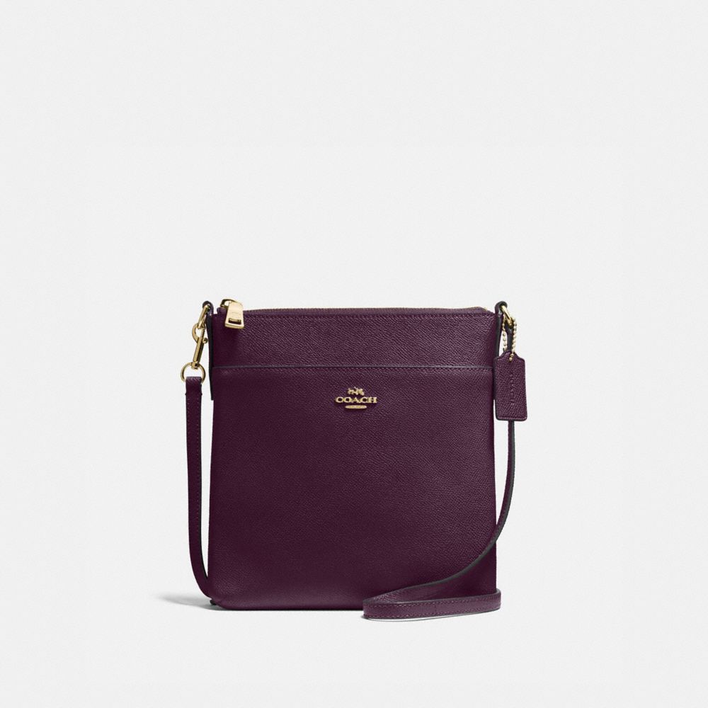 COACH 41320 Kitt Messenger Crossbody Gold/Oxblood